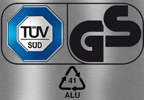 Certified from TÜV and GS