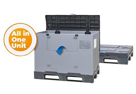 All In One Pallet container 1200x800x950 mm