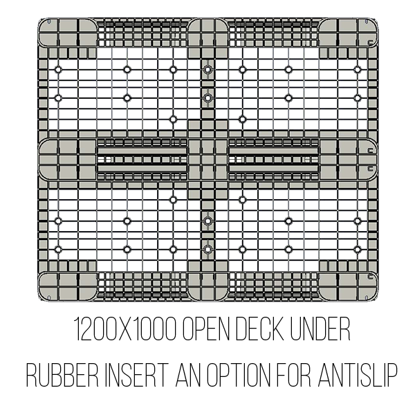 1200x1000 Open deck Under