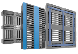 Plastic pallet for pooling