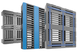 Plastic pallet for pooling