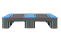 Plastic pallet IP-CR-1- 1200x800