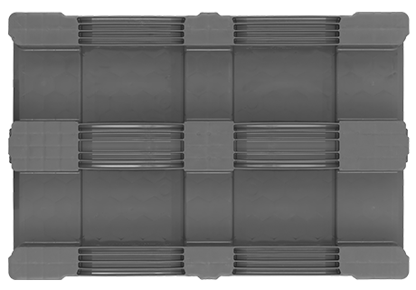 Plastic pallet IP-TC-1- 1200x800GR