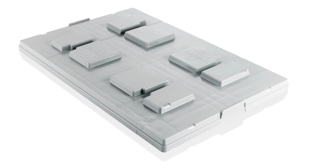 Plastic pallet lid 1200x800 mm