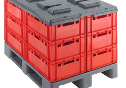 Plastic pallet lid 1200x800 mm