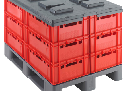 Plastic pallet lid 1200x800 mm