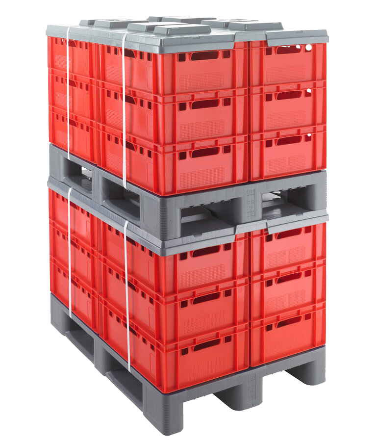 Plastic pallet lid 1200x1000 mm