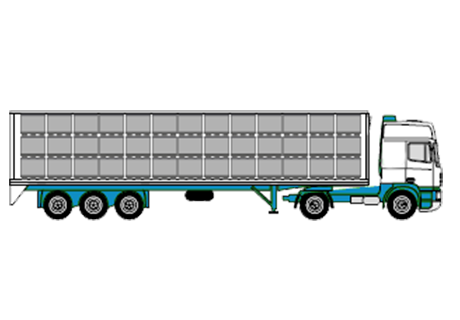 Pallet container 1200x1000x990 mm System-1210KL